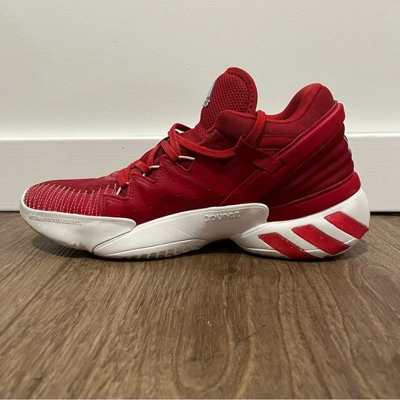 Adidas D.O.N. Issue 2‎ Red/White Men's Basketball Sneaker Size 10 - Picture 7 of 10